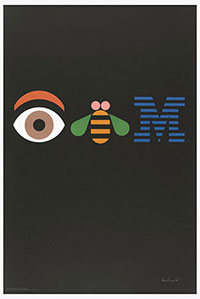 Eye Bee M (IBM). Poster 1981 Paul Rand