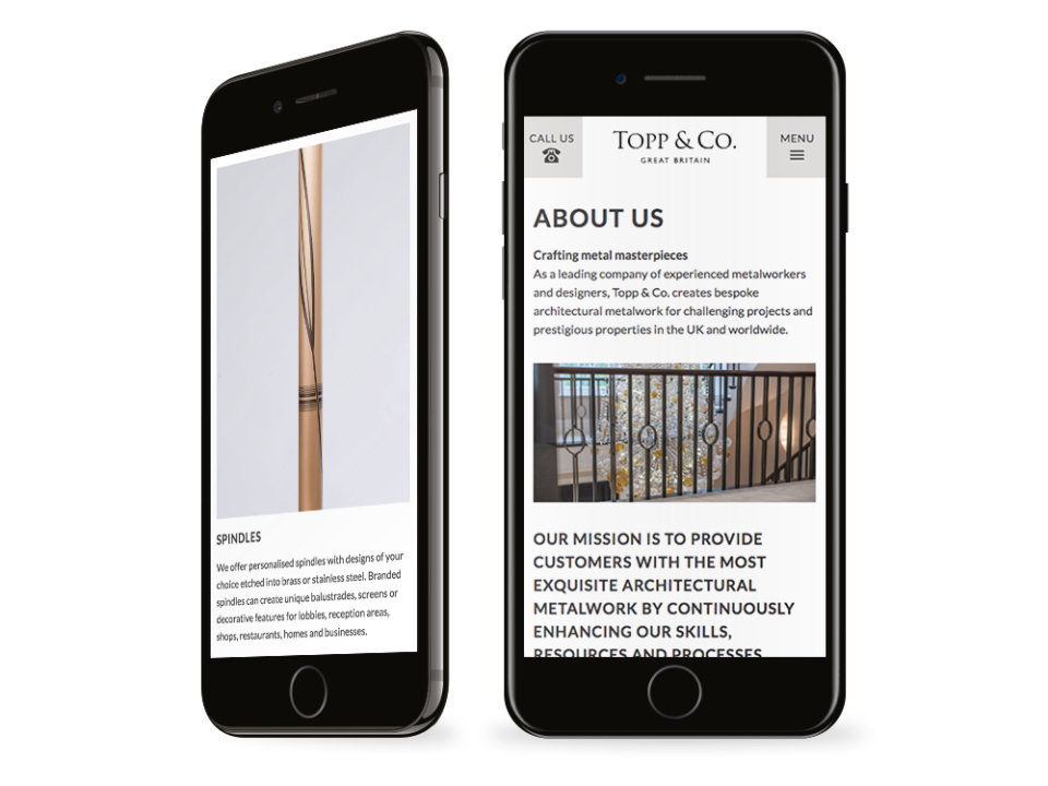 Topp & Co mobile visualisation