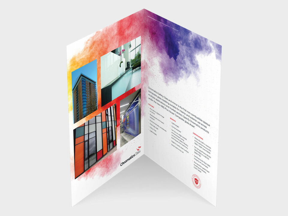 Chromatics Glass brochure visual