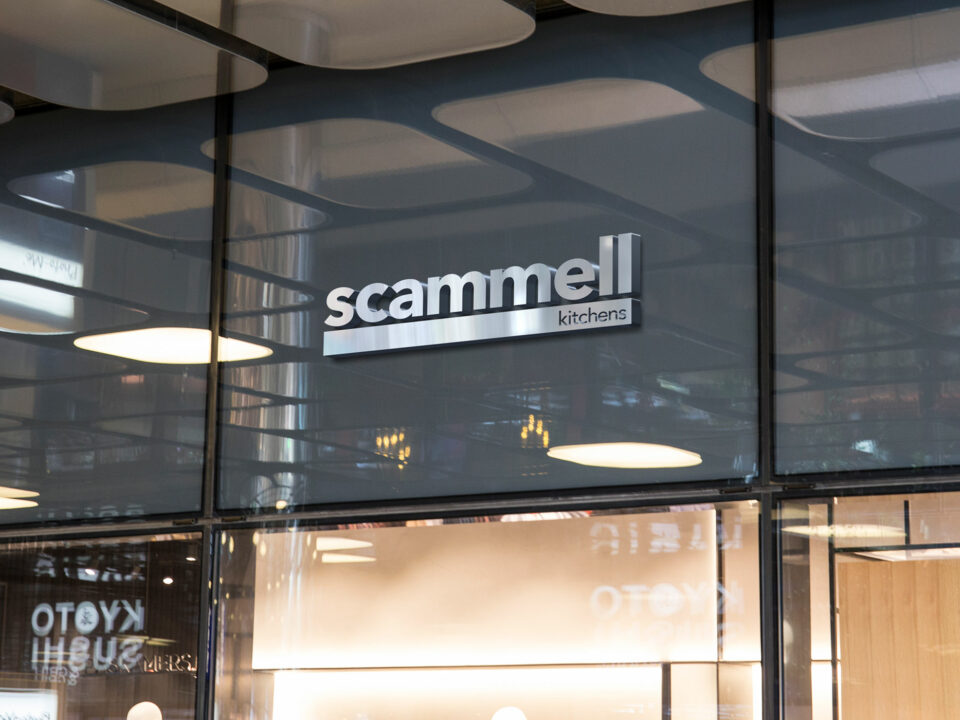 Scammell Kitchens logo update visualisation