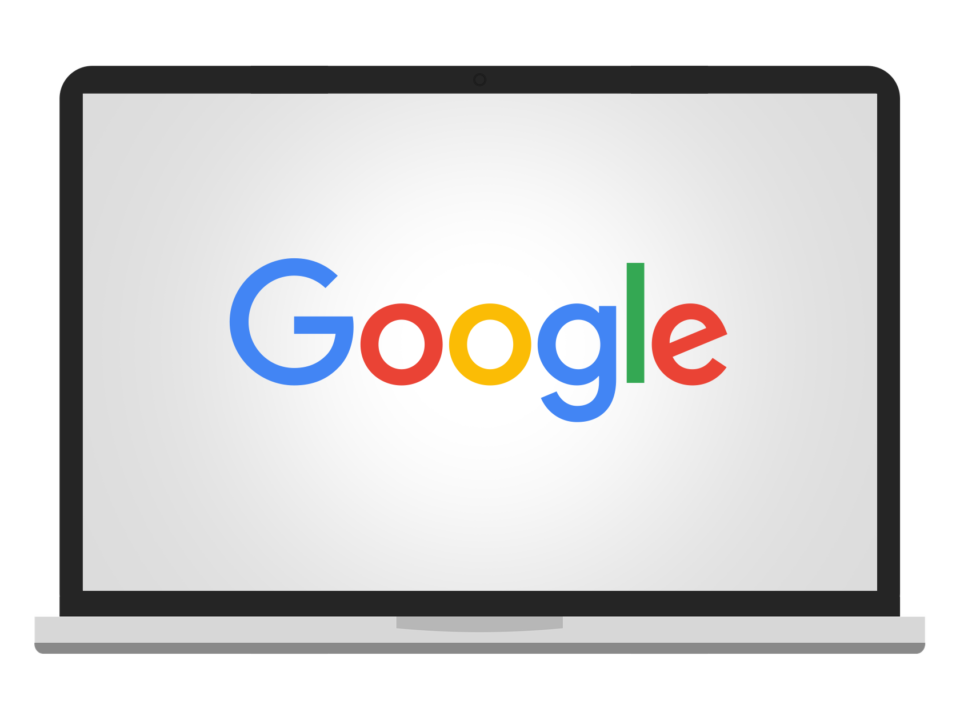 google logo on screen