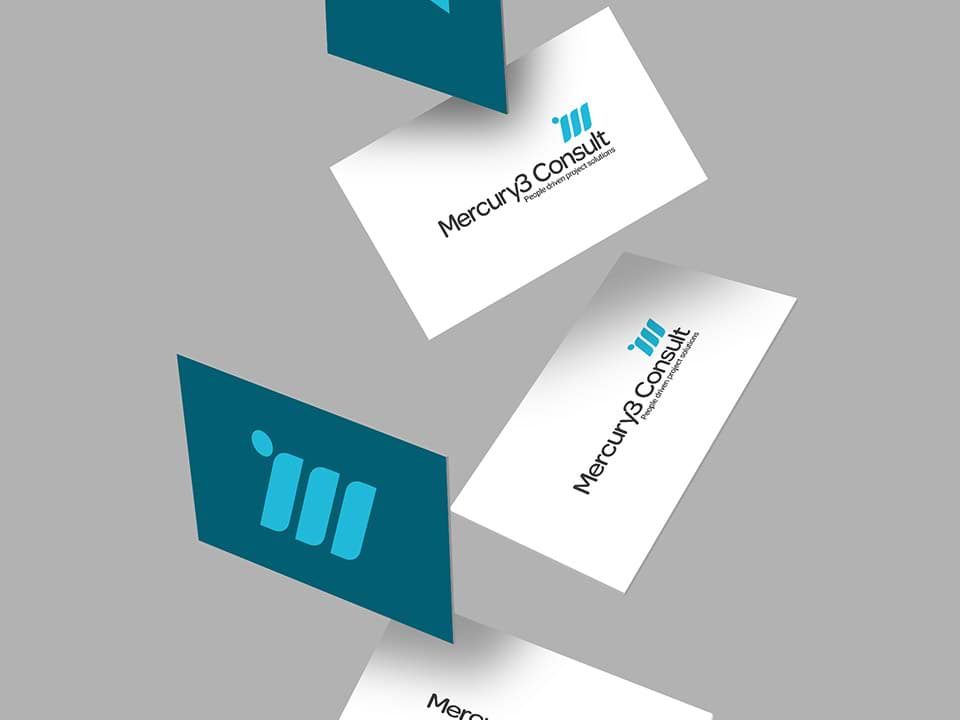 An example of high end identity design visualised on business cards