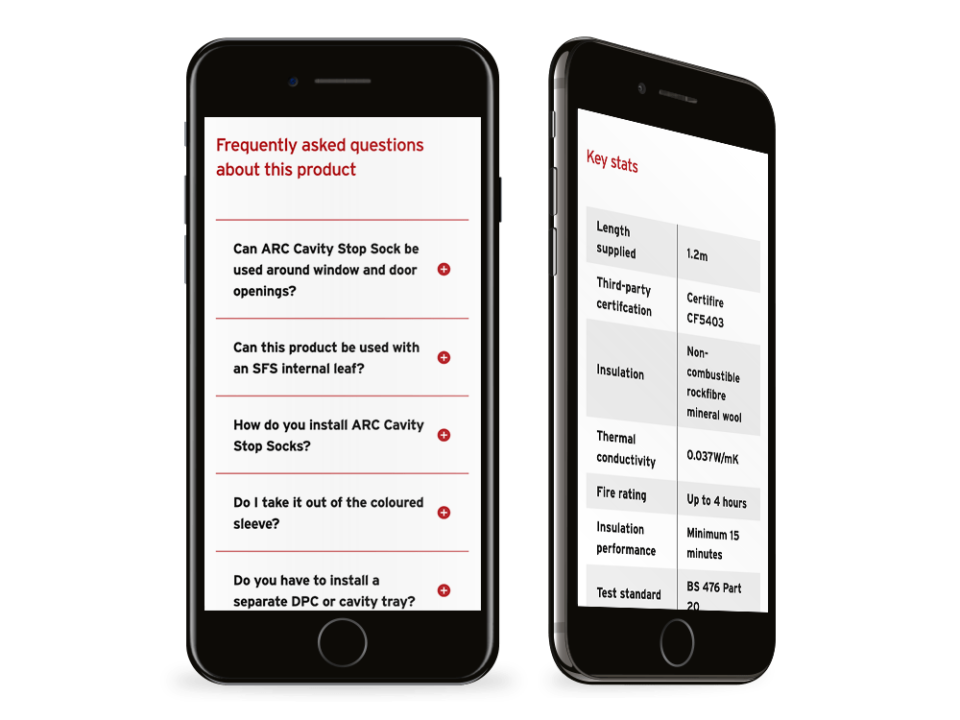 An example of high end design for the manufacturing and engineering sector visualised on a mobile device