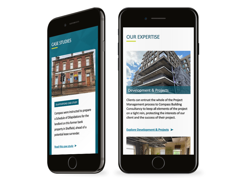 An example of high end construction design visualised on a mobile device