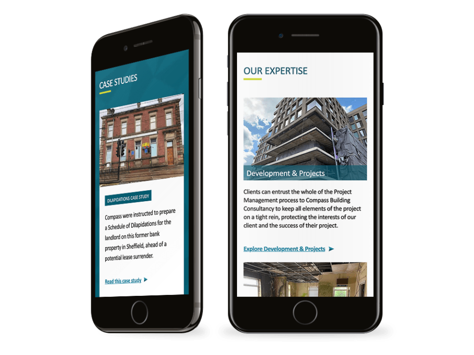 An example of high end construction design visualised on a mobile device