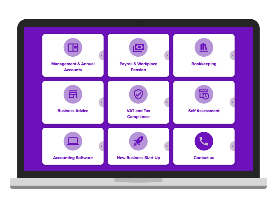 An example of high end financial service design visualised on a laptop device