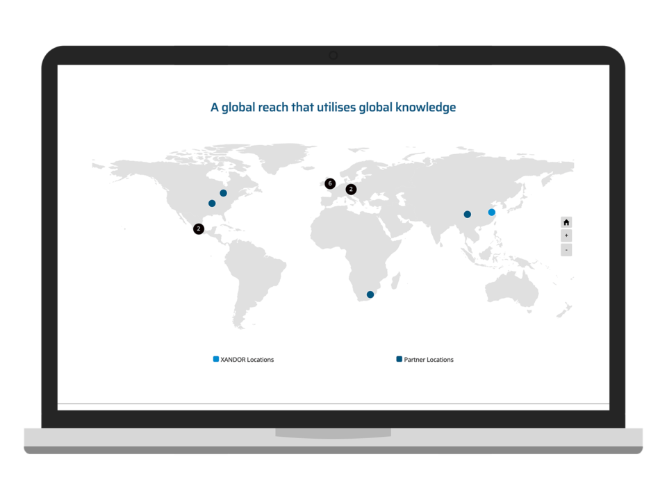 An example of high end design for the manufacturing and engineering sector visualised on a desktop device