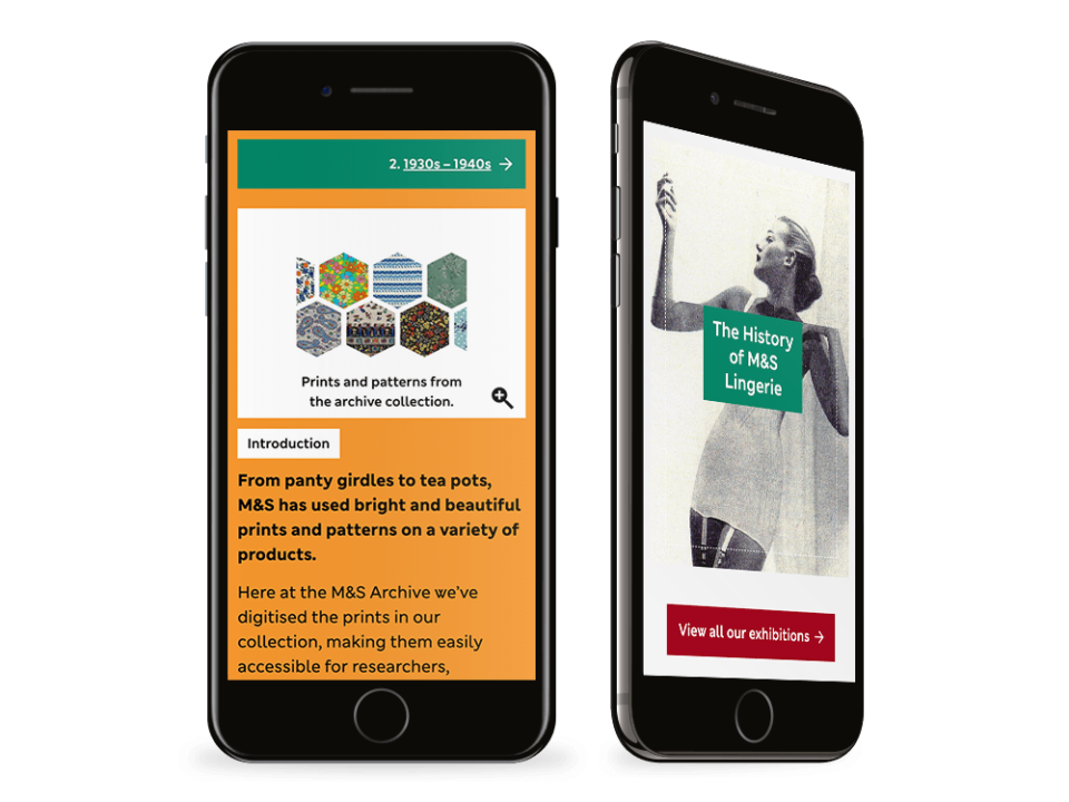 An example of high end charity and not for profit design visualised on a mobile device