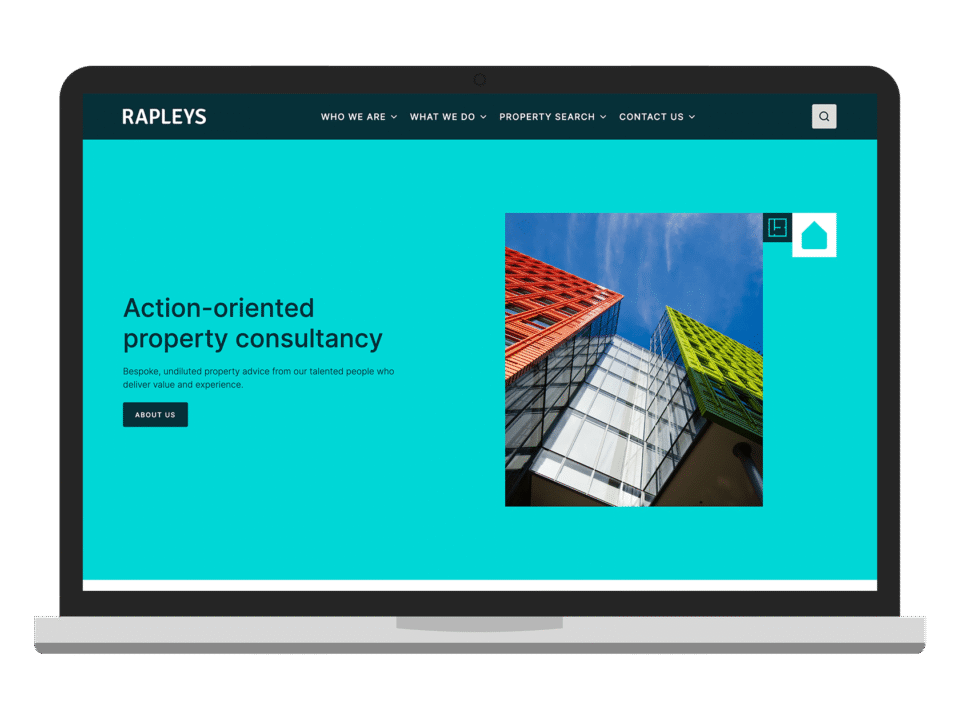 An example of high end property design visualised on a desktop device