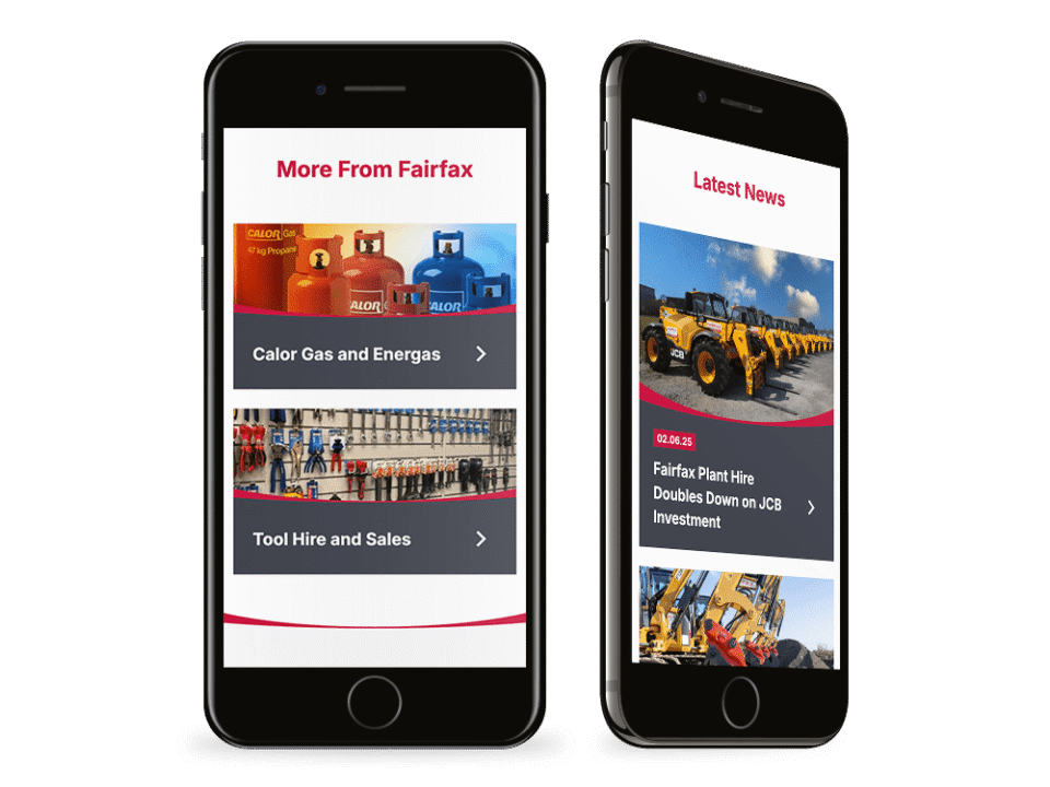 An example of high end construction industry design visualised on a mobile device