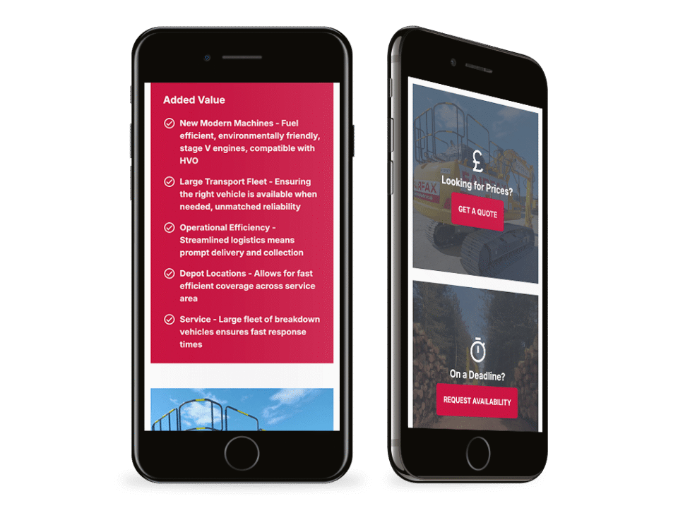 An example of high end construction industry design visualised on a mobile device