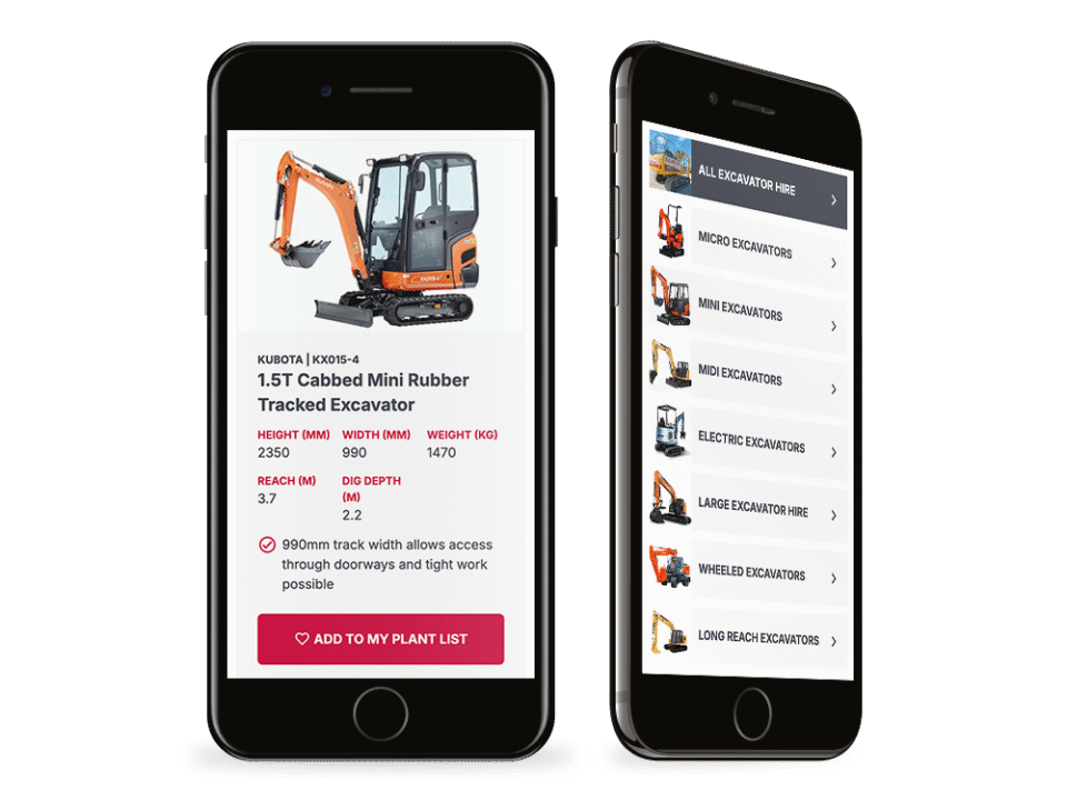 An example of high end construction industry design visualised on a mobile device
