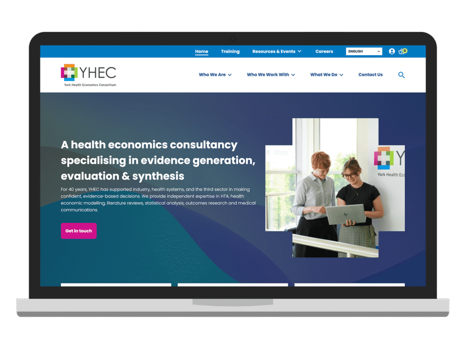 An example of high end academic design visualised on a desktop device