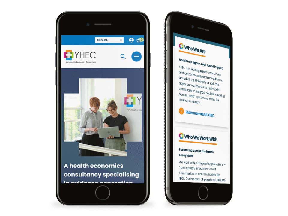 An example of high end academic design visualised on a mobile device