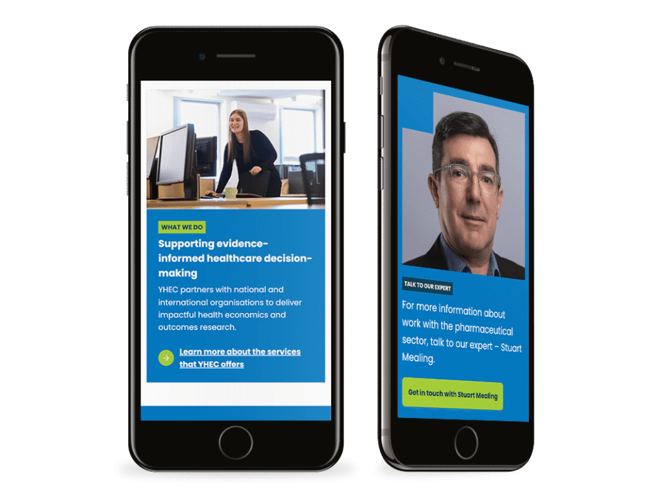 An example of high end academic design visualised on a mobile device