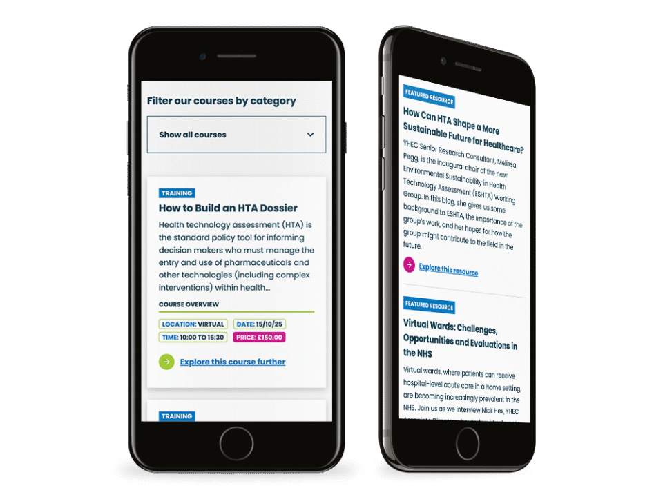 An example of high end academic design visualised on a mobile device