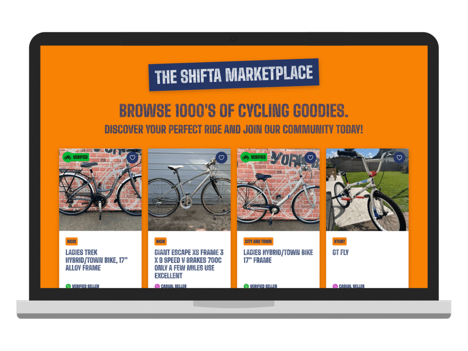 An example of high end shop design visualised on a desktop device