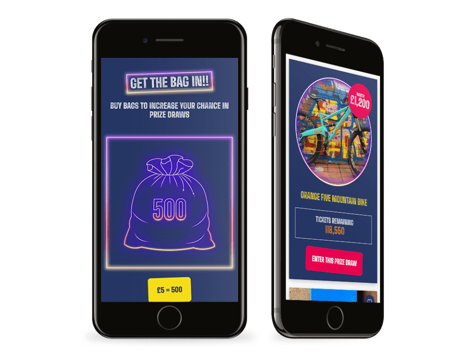 An example of high end shop design visualised on a mobile device