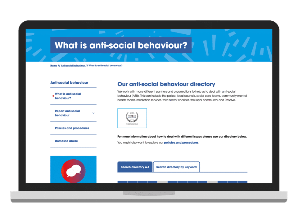 An example of high end charity and non profit design visualised on a desktop device