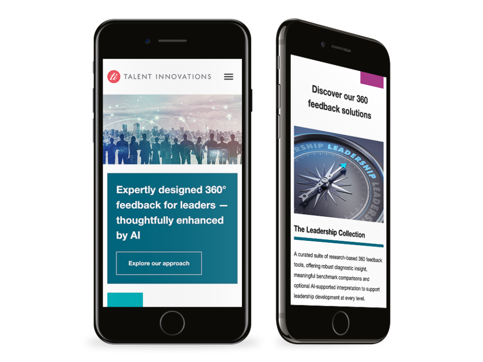 An example of high end design visualised on a mobile device