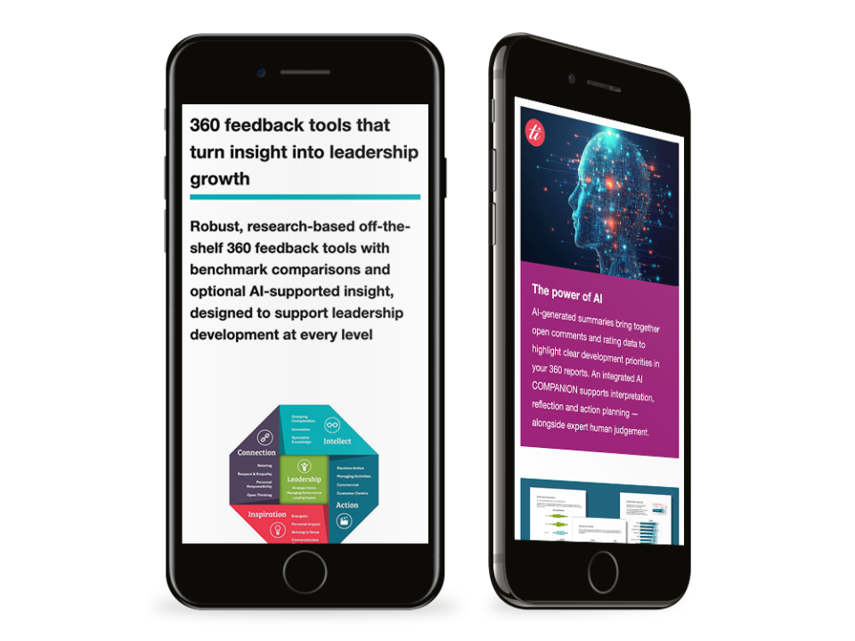 An example of high end design visualised on a mobile device