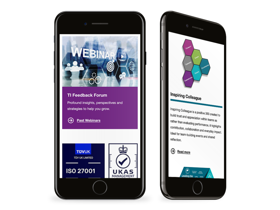 An example of high end design visualised on a mobile device
