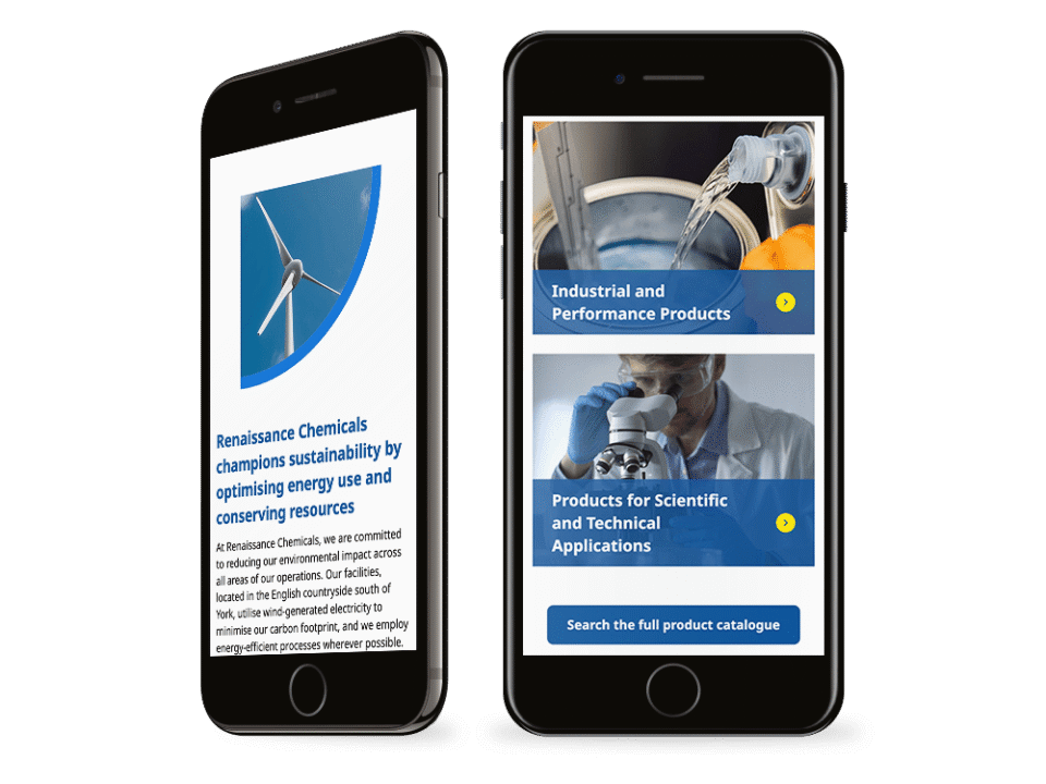 An example of high end industrial design visualised on a mobile device
